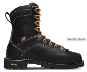 DANNER QUARRY MENS'S  8 INCH USA MADE ALLOY SAFETY TOE WORK BOOT