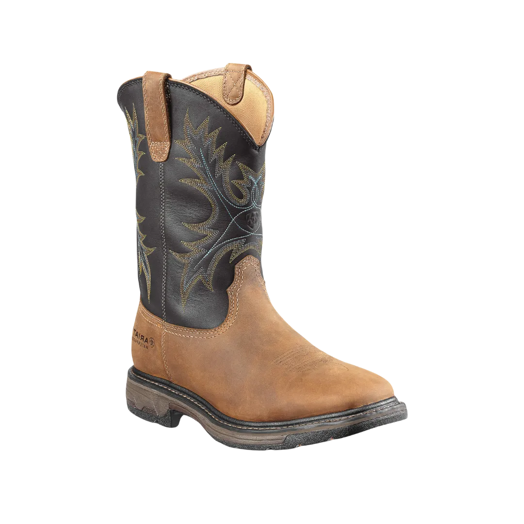 Ariat Men's WorkHog Waterproof Steel Toe Work Aged Bark Boots