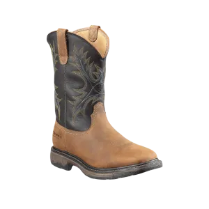 Ariat Men's WorkHog Waterproof Steel Toe Work Aged Bark Boots