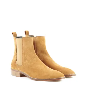 CHELSEA BOOT IN COGNAC SUEDE