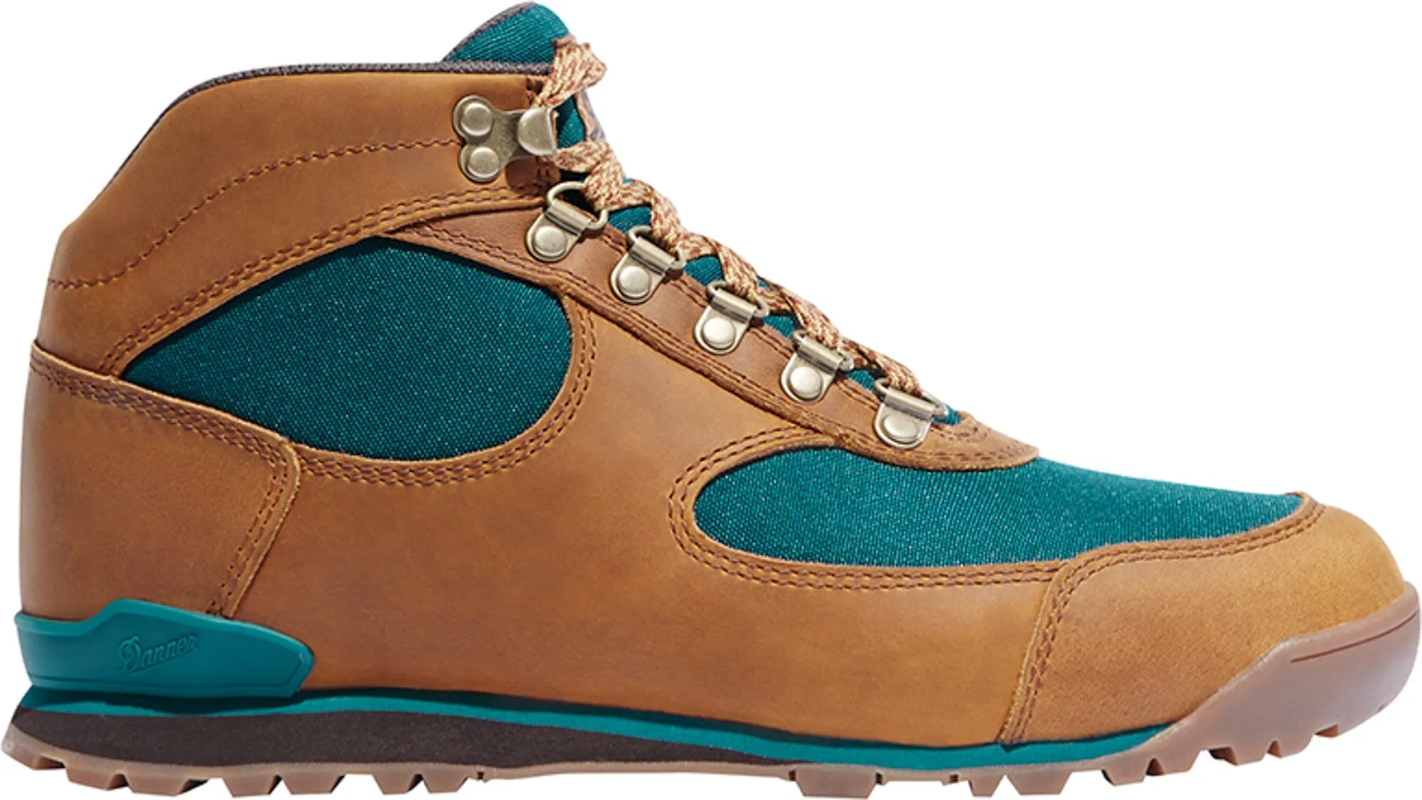 Danner Jag Womens Brown/Deep Teal Nylon/Leather WP DWR Casual Boots