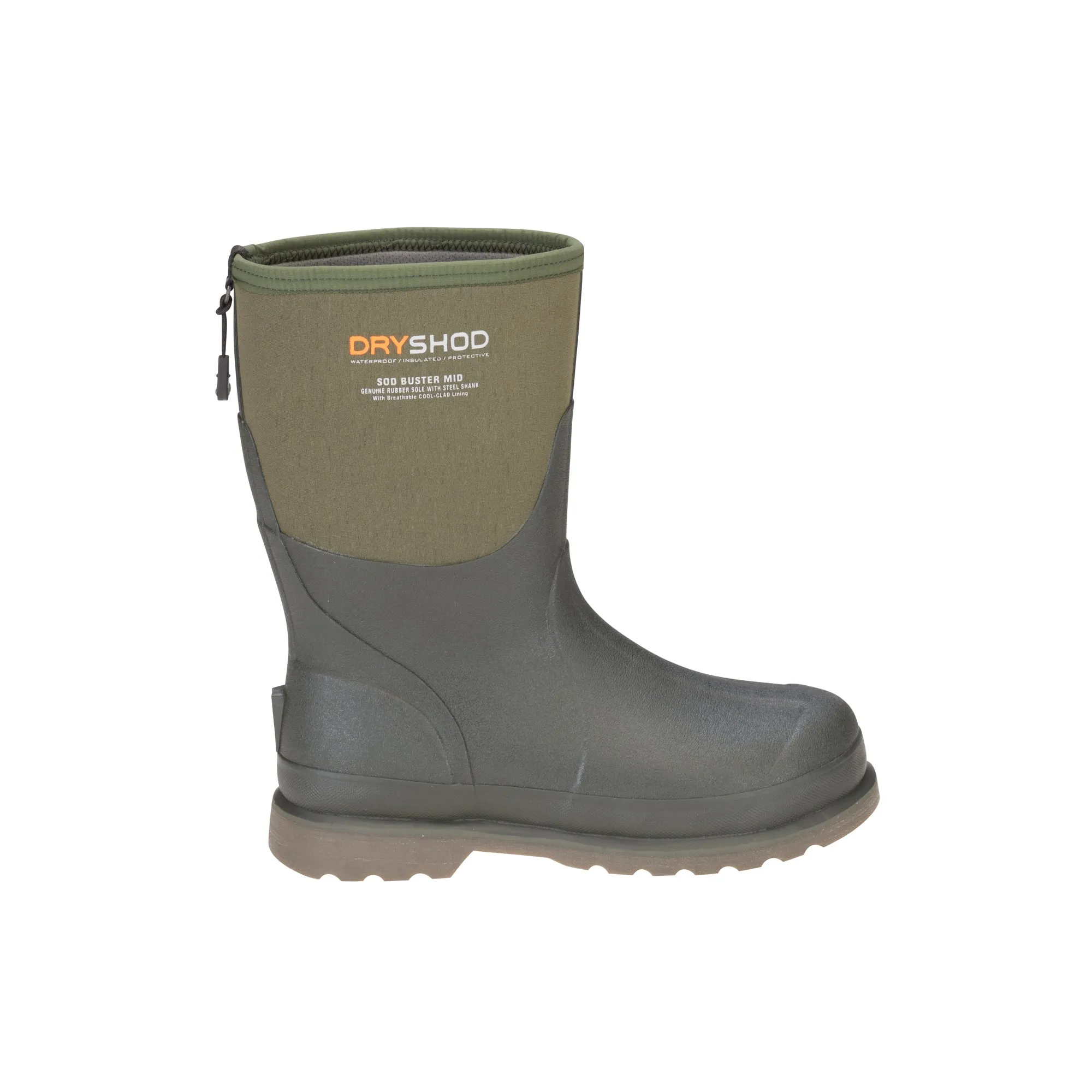 Dryshod Sod Buster Mid Mens Foam Moss/Grey Farm Boots