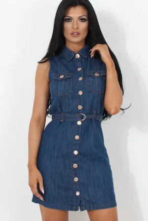 Effy Denim Sleeveless Dress