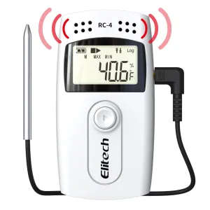 Elitech RC-4 Temperature Data Logger with External Temp Sensor Audio Alarm