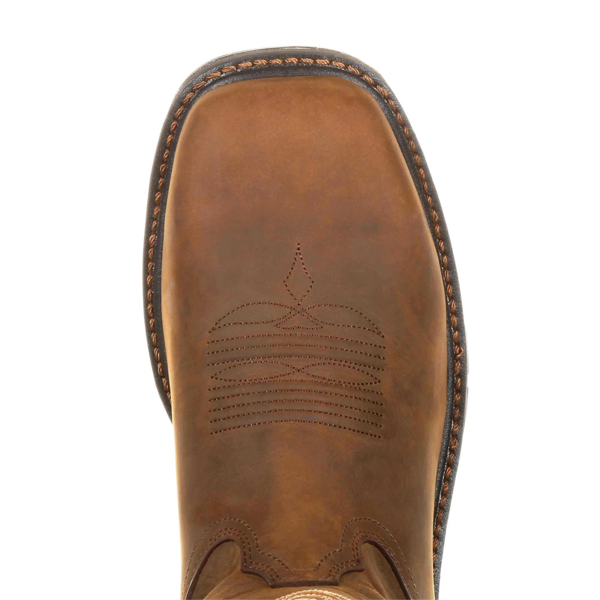 Georgia Mens Brown Leather CarboTec Pullon AT Work Boots