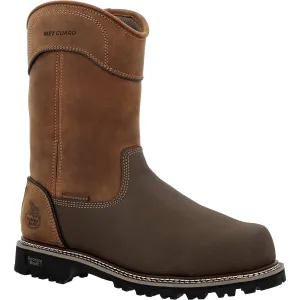 Georgia Mens Brute CT MetGuard WP 11in Brown Leather Work Boots