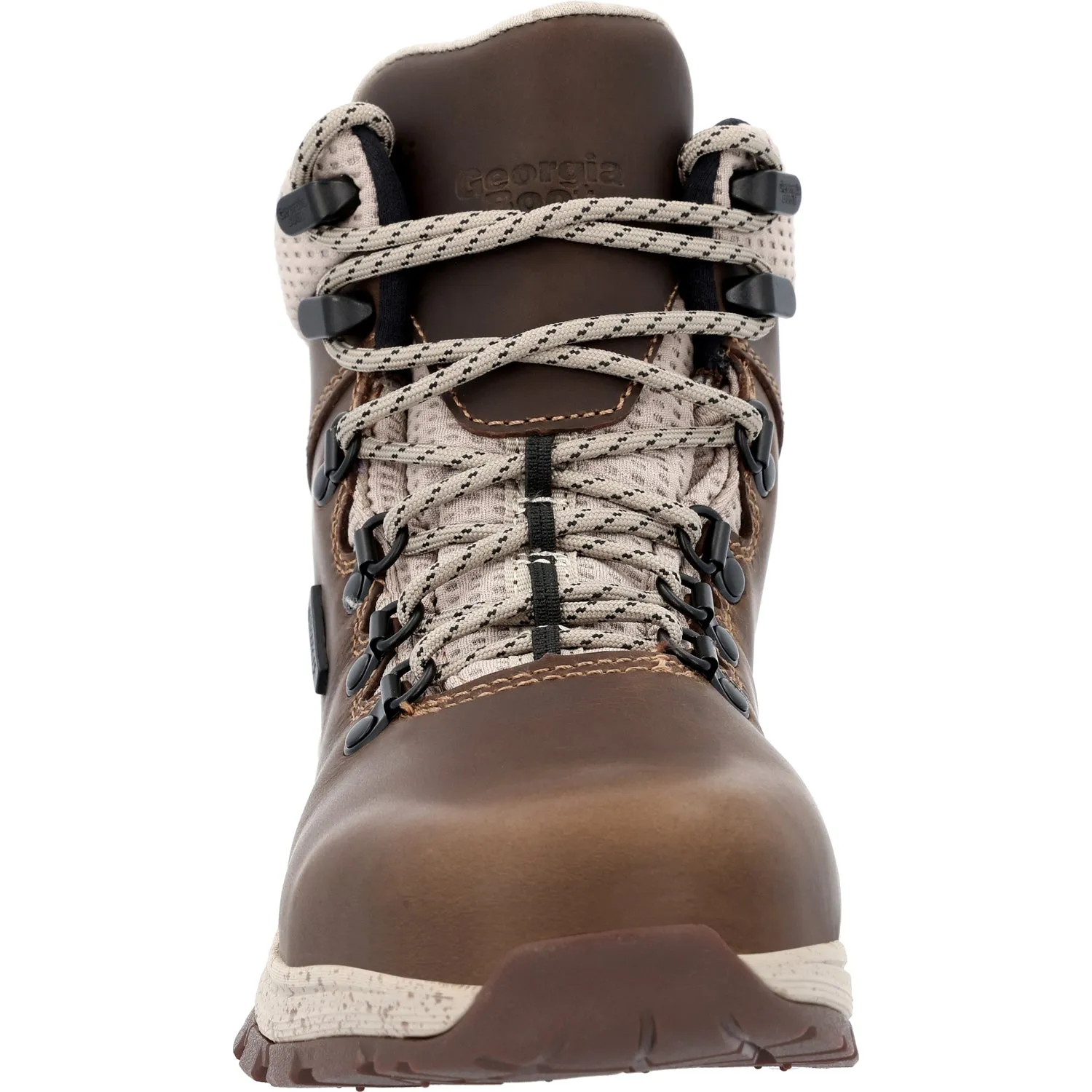 Georgia Mens Eagle Trail AT WP Hiker Brown Leather Work Boots