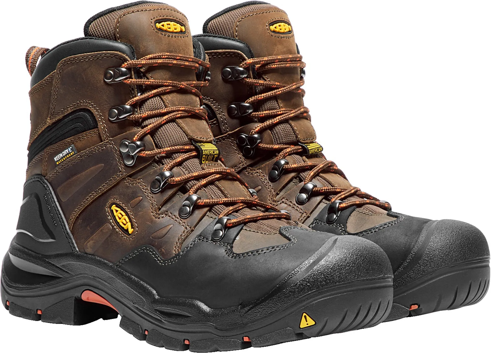 Keen Utility Cascade/Brindle Mens Coburg 6in WP Leather Work Boots