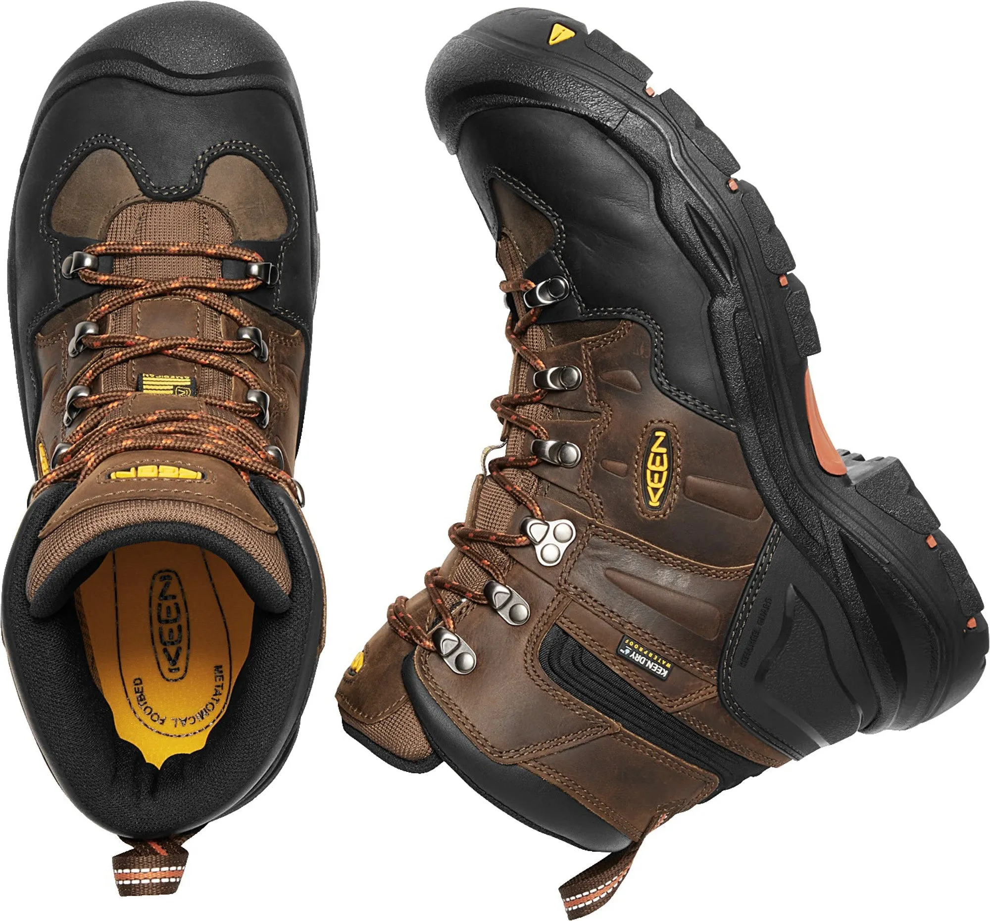 Keen Utility Cascade/Brindle Mens Coburg 6in WP Leather Work Boots