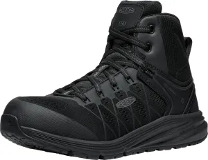 Keen Utility Mens Vista Energy Mid ESD CT Black Synthetic Work Boots