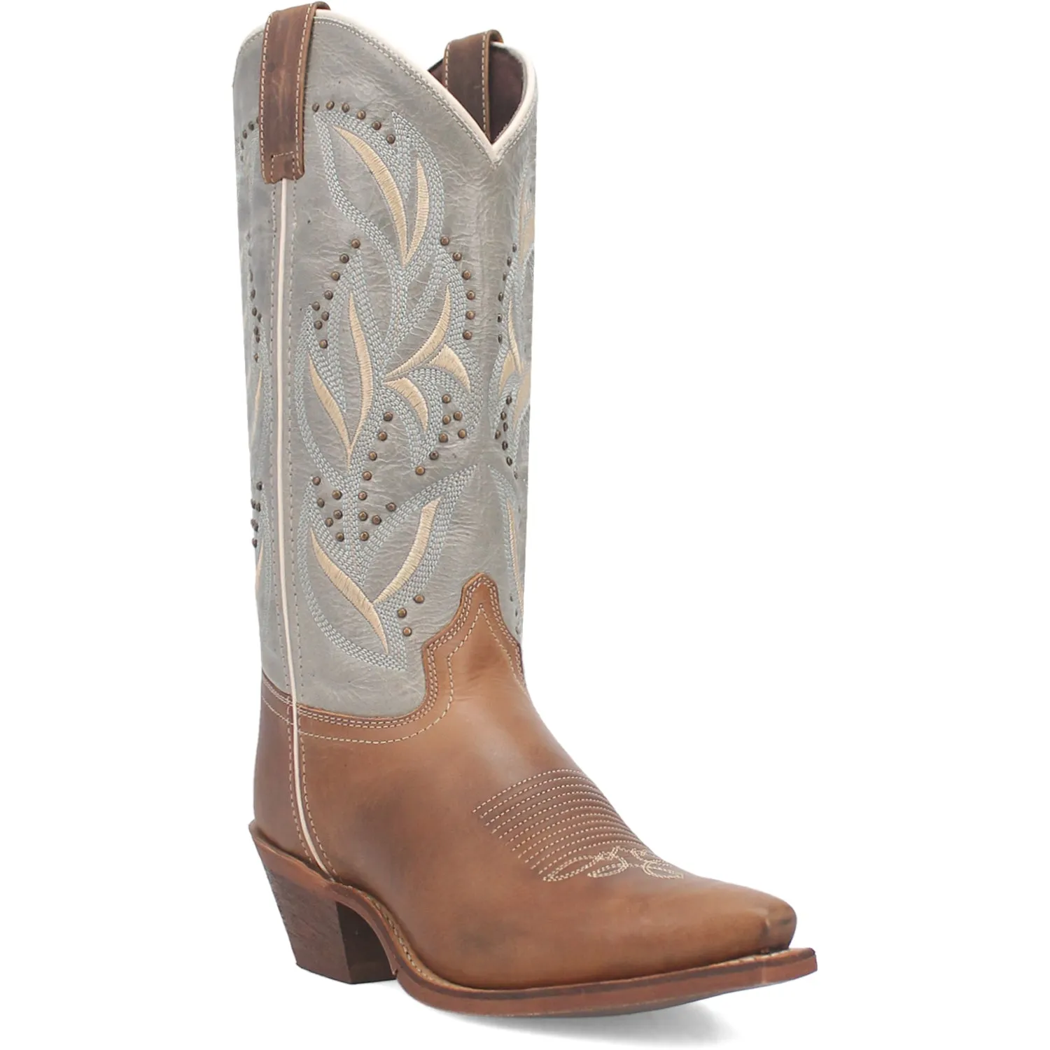 Stylish Laredo Womens Larissa Honey Leather Cowboy Boots - Comfortable Western Footwear for Every Occasion