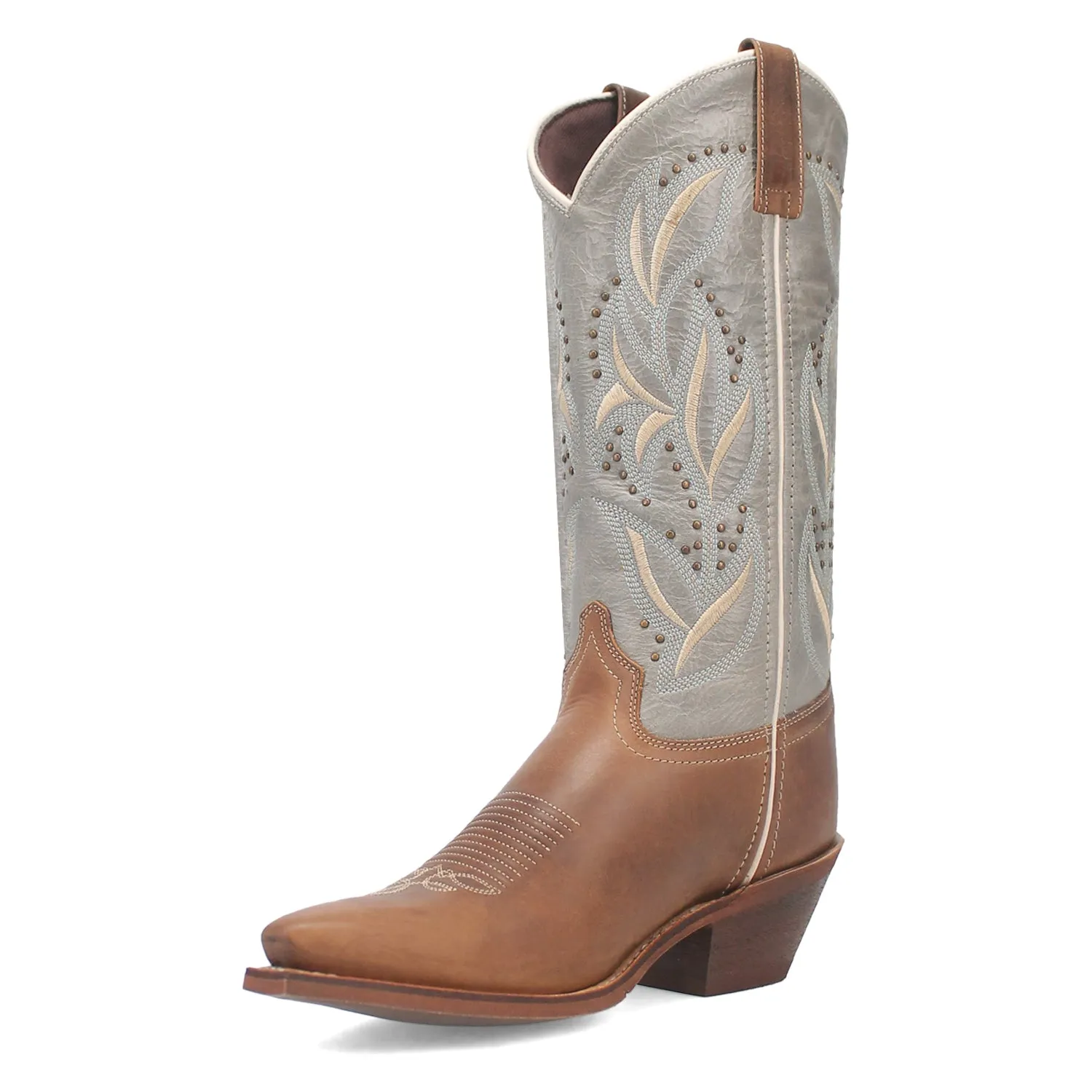 Stylish Laredo Womens Larissa Honey Leather Cowboy Boots - Comfortable Western Footwear for Every Occasion