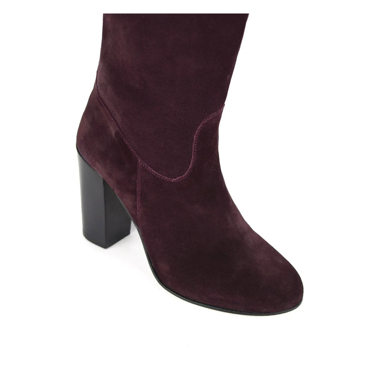 Lunaria suede, burgundy