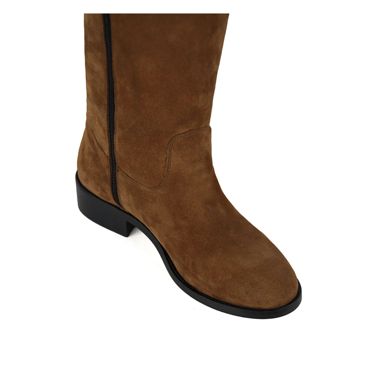 Mora suede, cognac