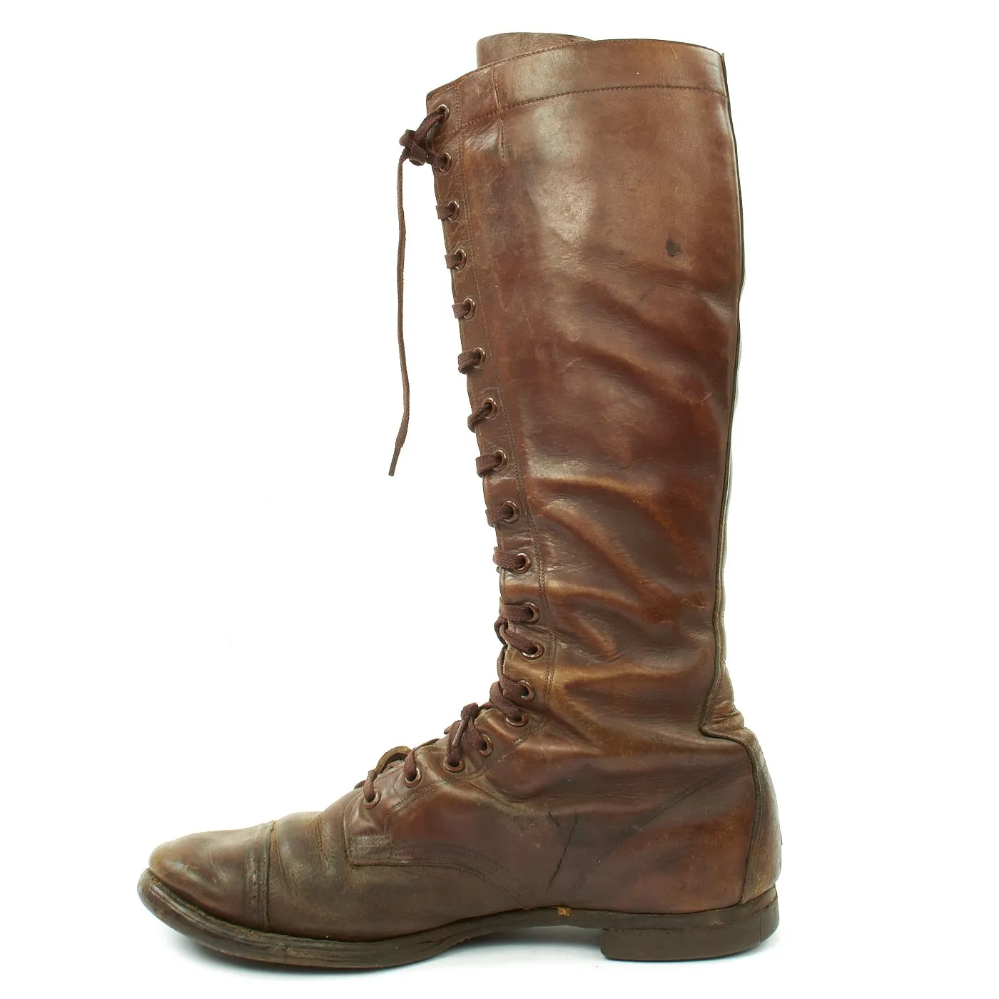 Original U.S. WWI Officer Leather High Boots