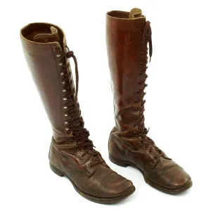 Original U.S. WWI Officer Leather High Boots