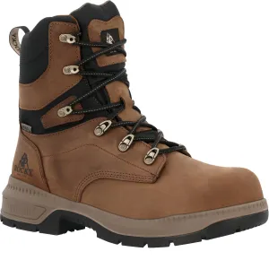 Rocky Mens Worksmart 8in CT MetGuard Crazy Horse Leather Work Boots