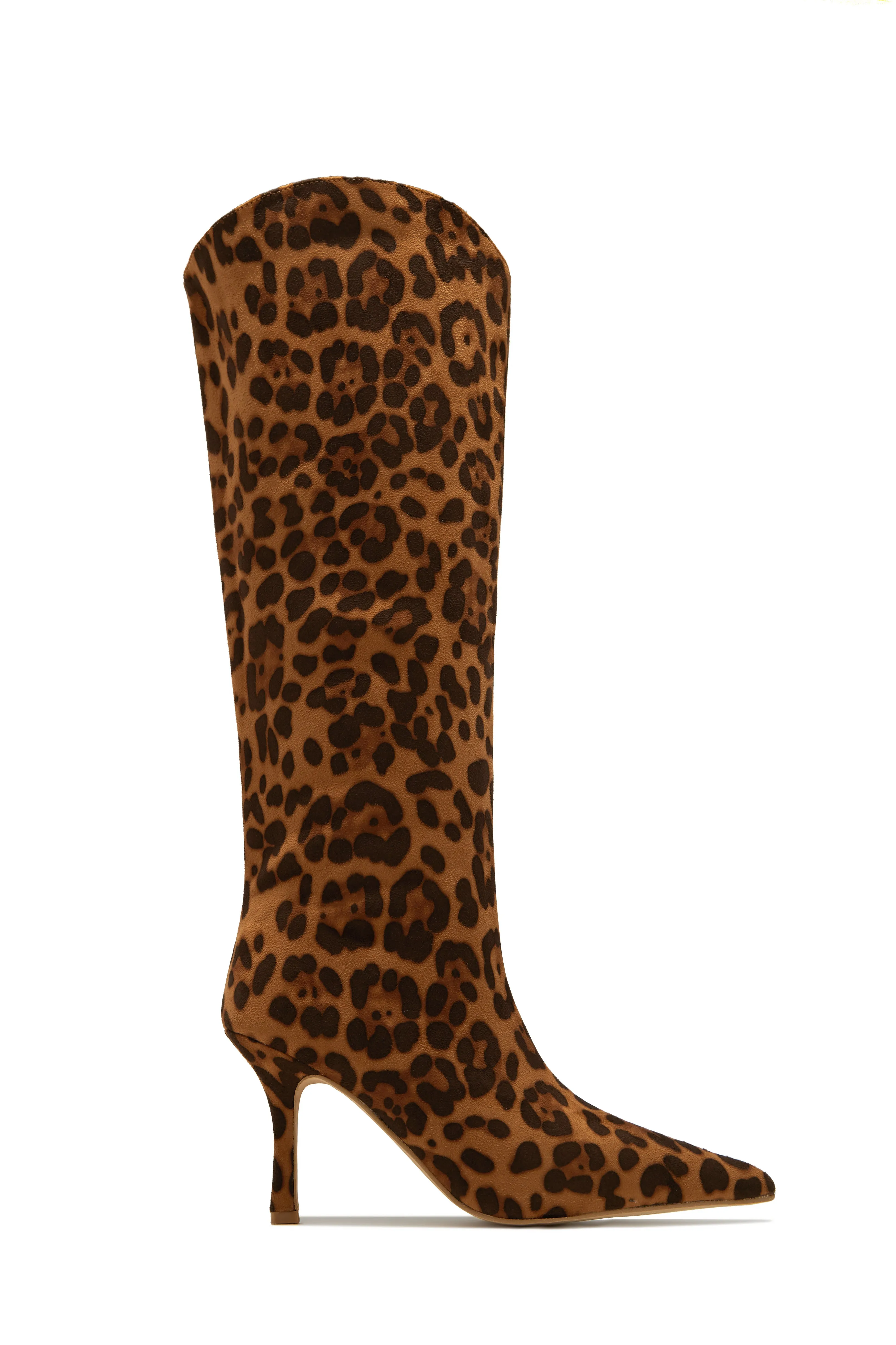 Shyla Knee High Boots - Brown