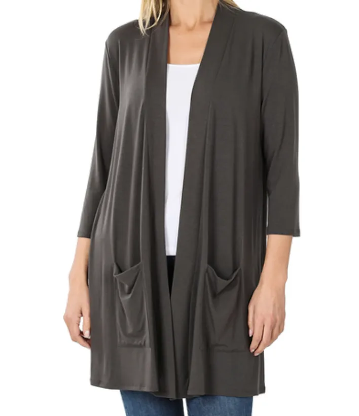 Slouchy Pocket Cardigan (S-XL)