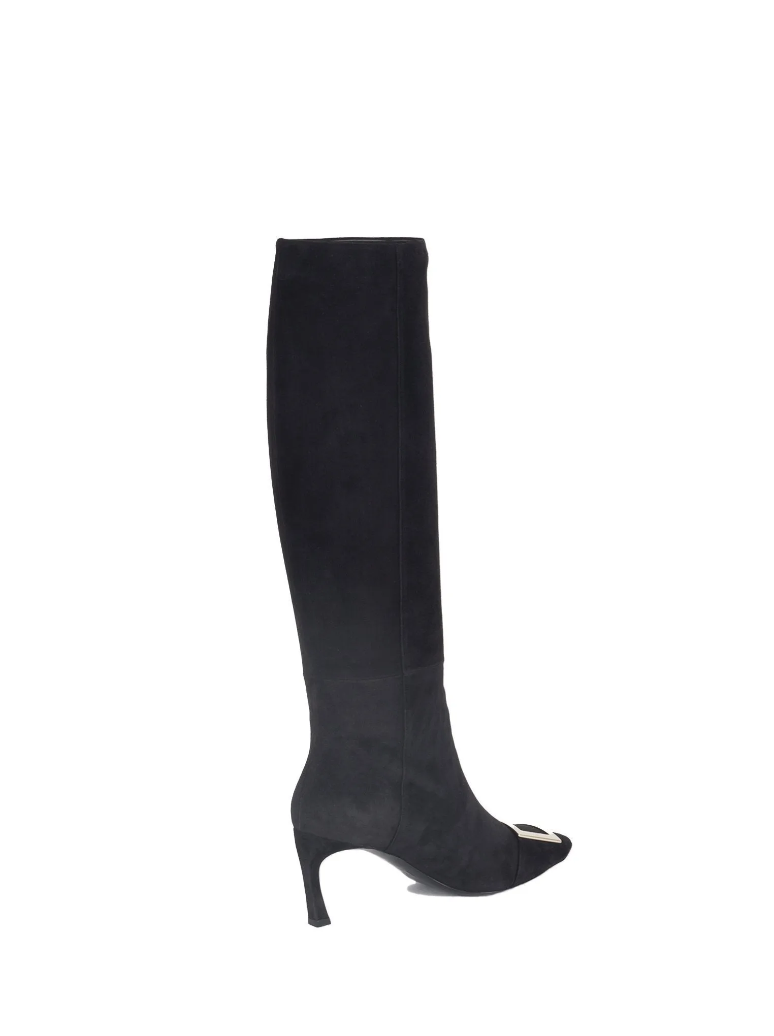 Trompette Suede Knee Boots - Black