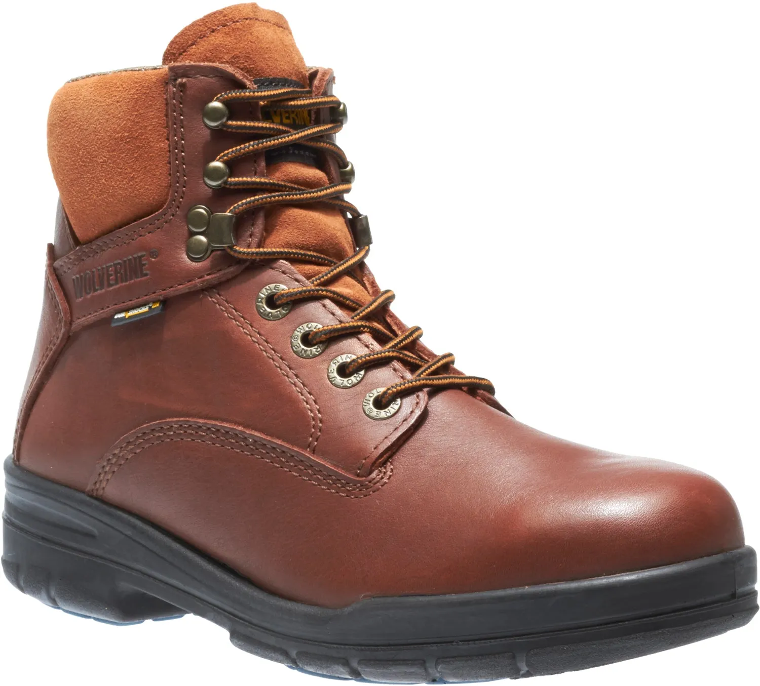 Wolverine Mens Durashock SR Brown Leather Work Boots