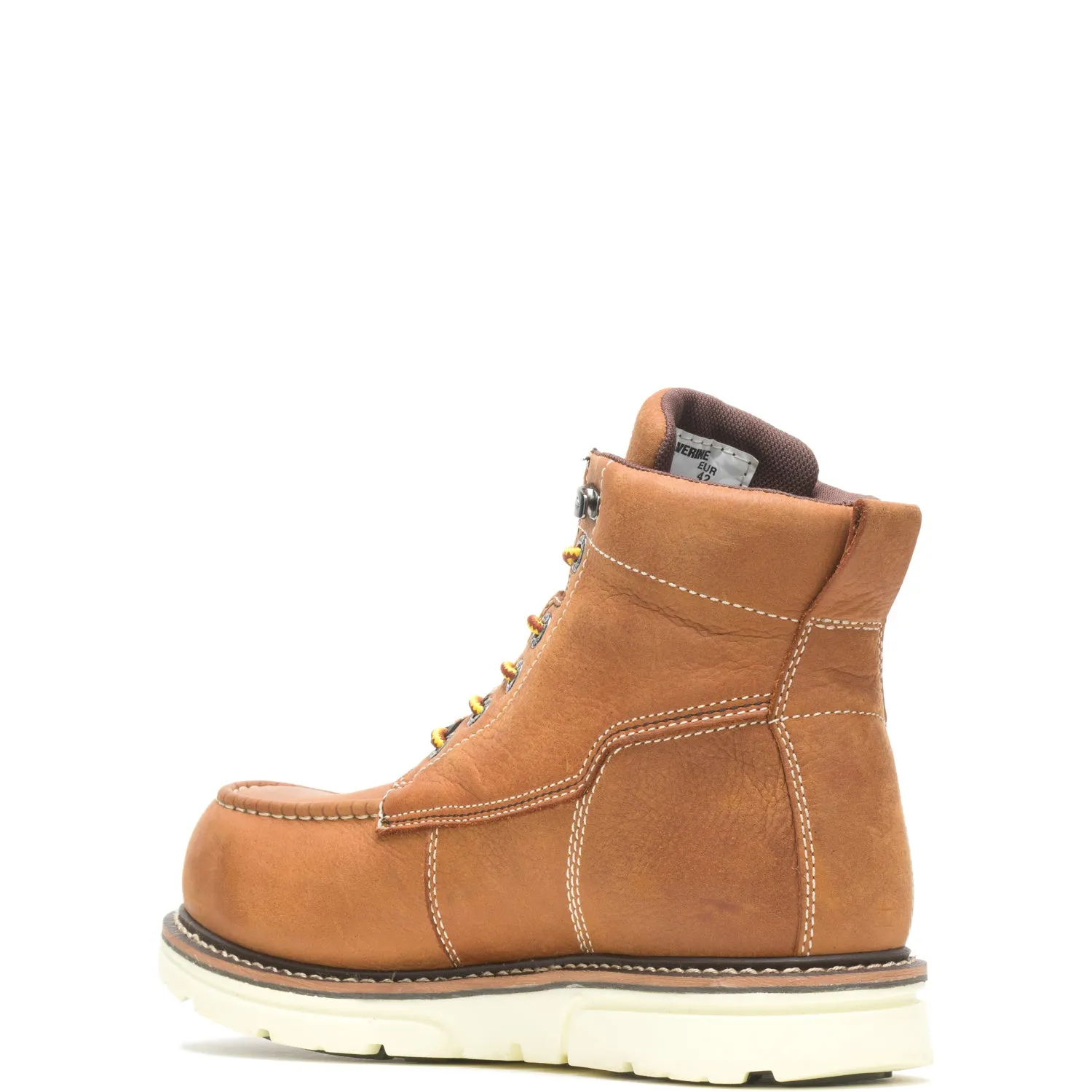 Wolverine Mens Tan Leather Work Boots I-90 Wedge WP CM